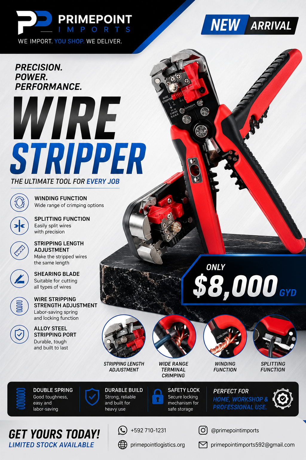 Automatic Wire Stripper — Multi-Function